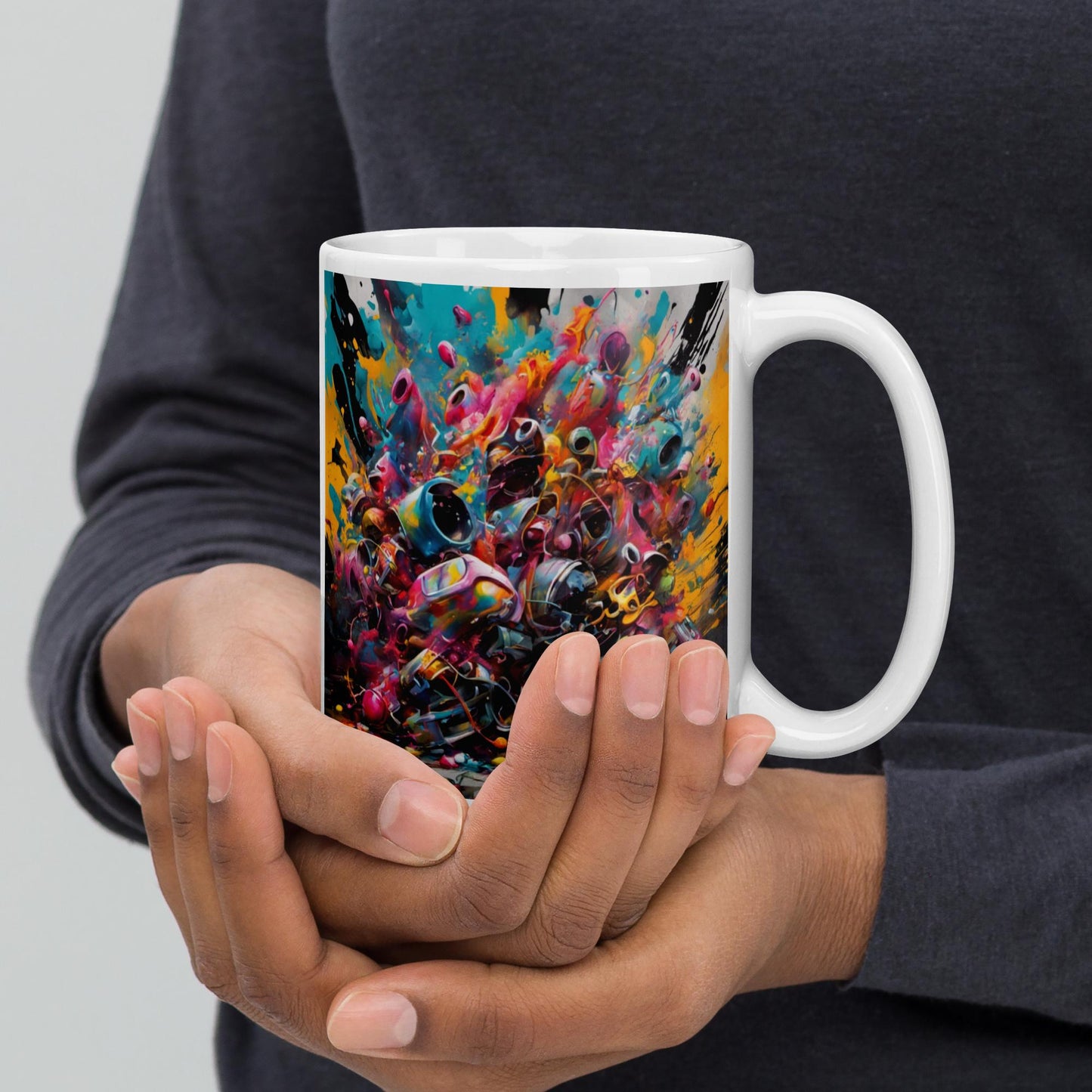 AI-Type White glossy mug