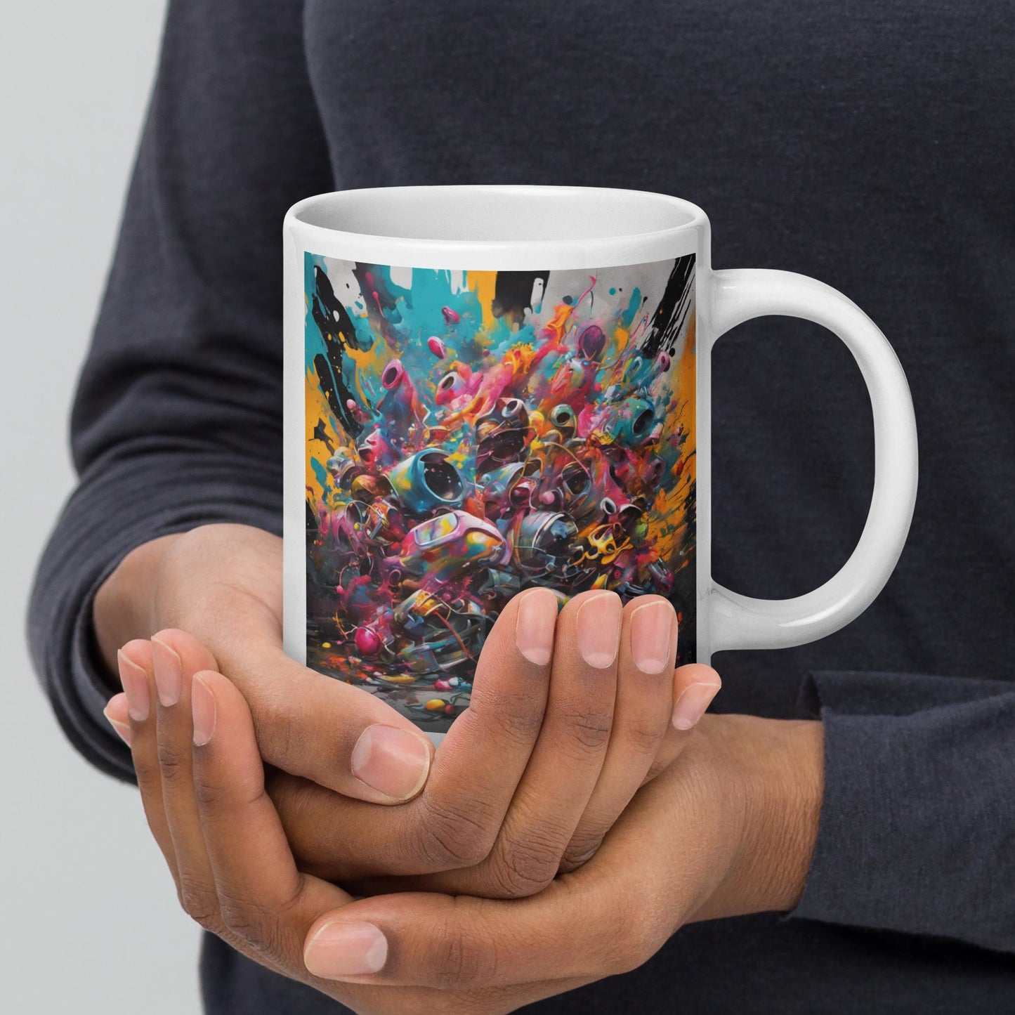 AI-Type White glossy mug